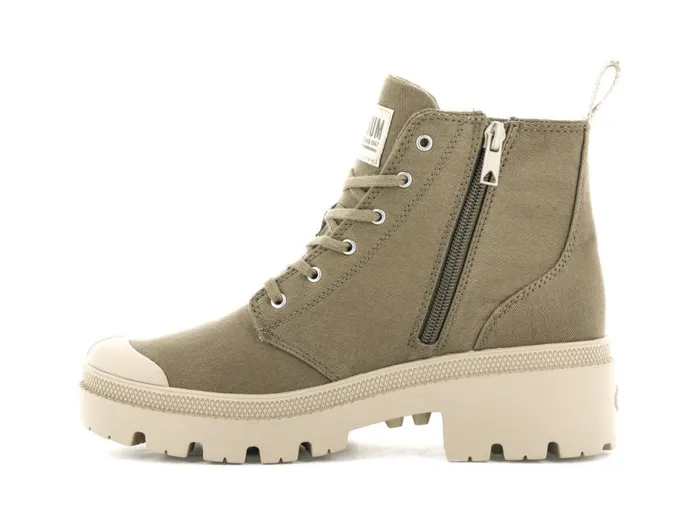 PALLADIUM PALLABASE TWILL Butternut Women Boots PALLADIUM PALLABASE TWILL Butternut Women Boots