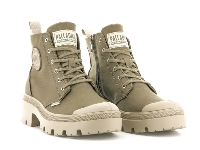 PALLADIUM PALLABASE TWILL Butternut Women Boots PALLADIUM PALLABASE TWILL Butternut Women Boots