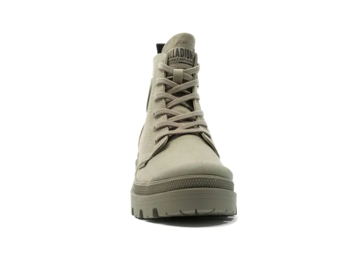 PALLADIUM PALLABASE TWILL Dusky Green Women Boots PALLADIUM PALLABASE TWILL Dusky Green Women Boots