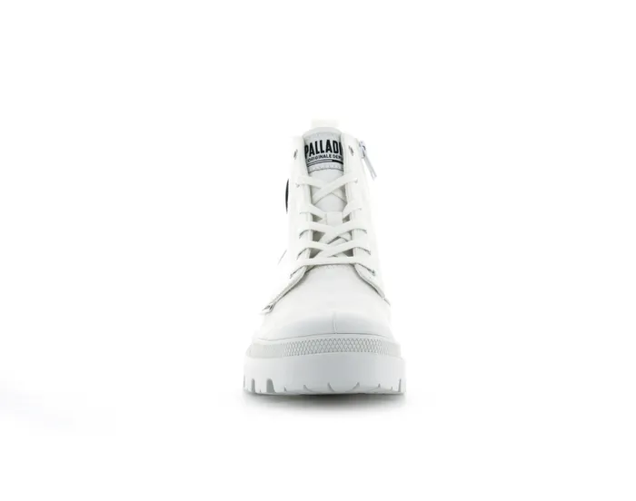 PALLADIUM PALLABASE TWILL Star White Women Heel Boots PALLADIUM PALLABASE TWILL Star White Women Heel Boots