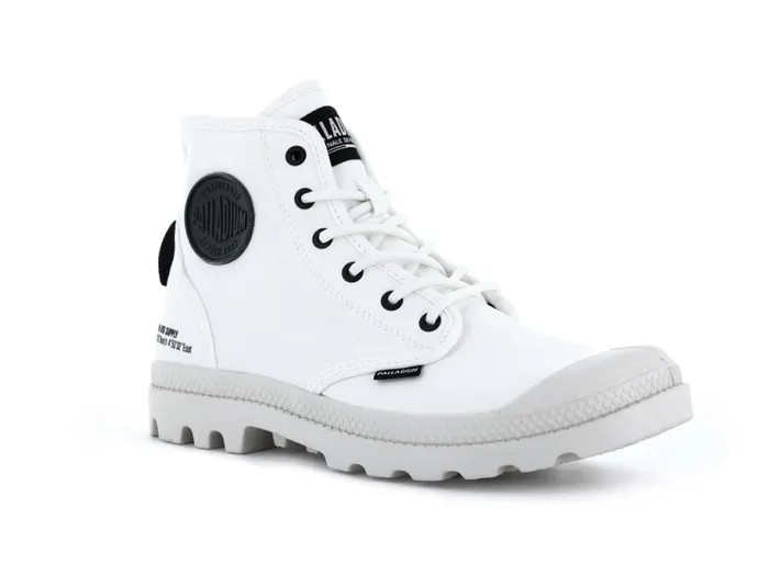 PALLADIUM PAMPA HI HTG SUPPLY Star White Women Boots PALLADIUM PAMPA HI HTG SUPPLY Star White Women Boots