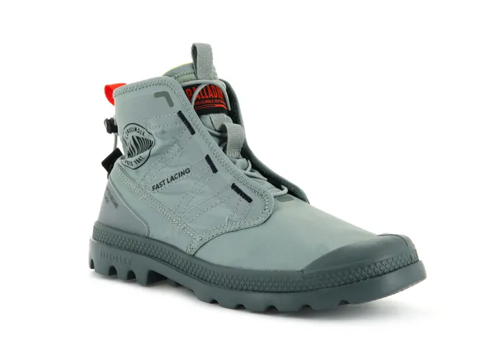 PALLADIUM PAMPA TRAVEL LITE Slate Gray Men Boots PALLADIUM PAMPA TRAVEL LITE Slate Gray Men Boots