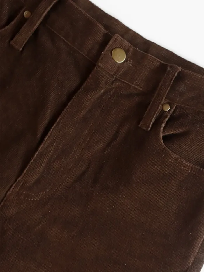 Pants Able Women Mabel Corduroy Cigarette Pant Dark Oak
