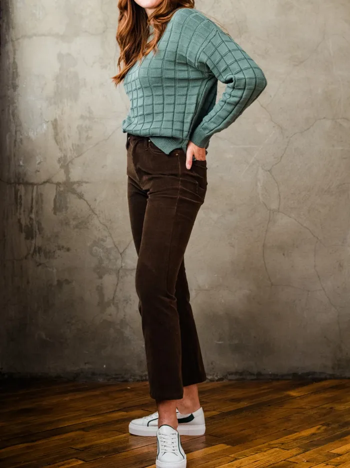 Pants Able Women Mabel Corduroy Cigarette Pant Dark Oak