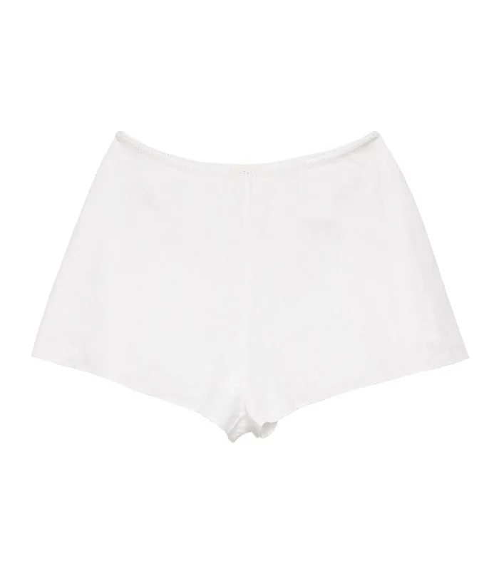 Pants and Shorts Women DEN Loren Linen Short Salt Pants and Shorts Women DEN Loren Linen Short Salt