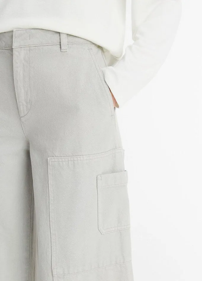 Pants and Shorts Women Vince Cotton Twill Utility Pant Stone Grey Pants and Shorts Women Vince Cotton Twill Utility Pant Stone Grey