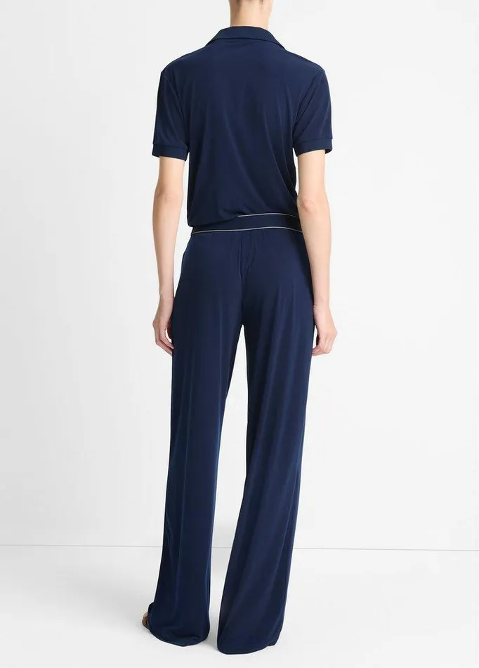 Pants and Shorts Women Vince StretchJersey PullOn Pant Navy Pants and Shorts Women Vince StretchJersey PullOn Pant Navy
