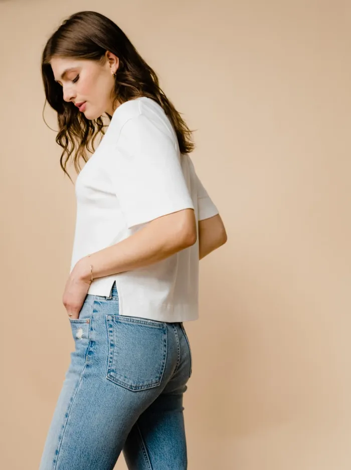 Pants Chelsie Classic High Rise Straight Light Vintage Wash Able Women