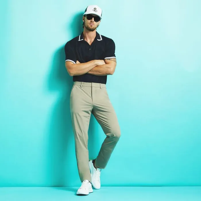 Pants Men GFORE WARP KNIT STRAIGHT LEG PANT Dune Pants Men GFORE WARP KNIT STRAIGHT LEG PANT Dune