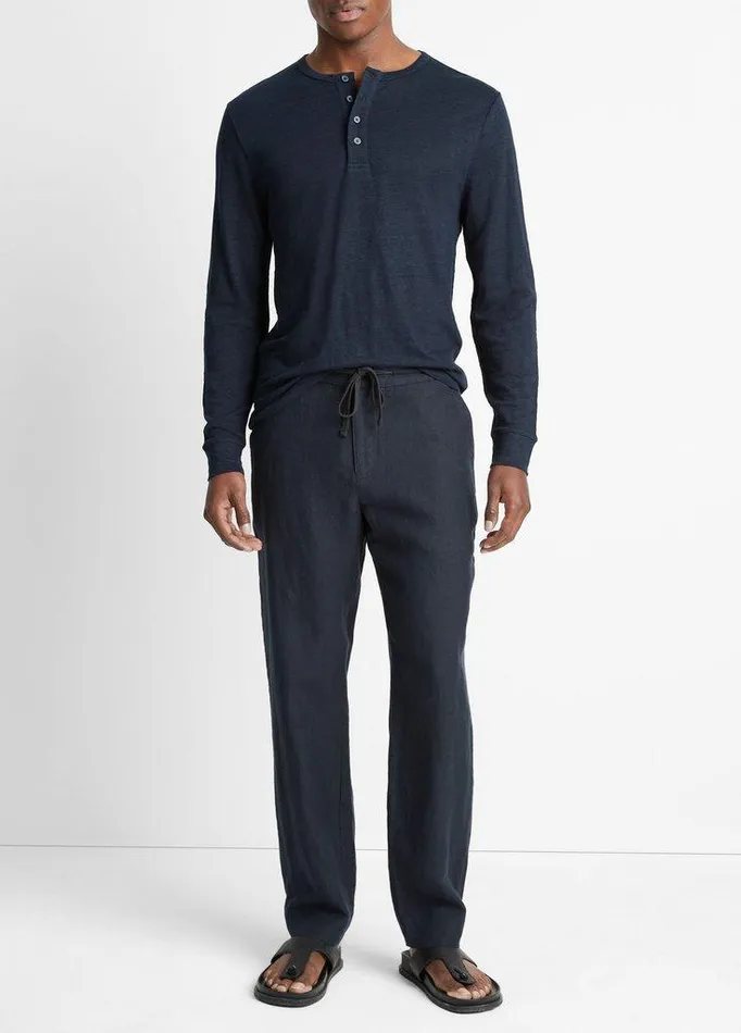 Pants Men Vince Lightweight Hemp Pant Coastal Blue