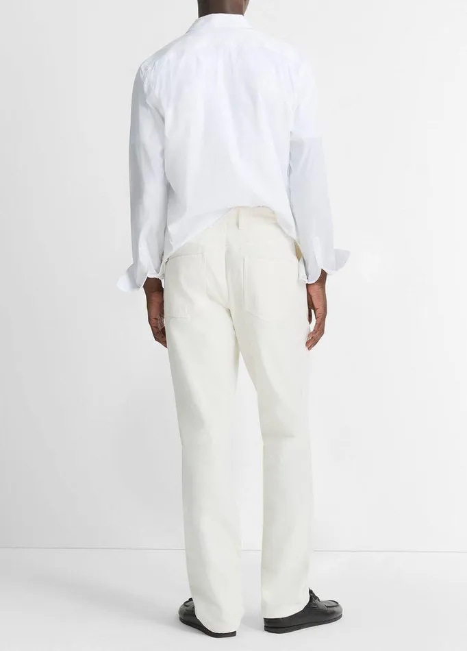 Pants Men Vince Relaxed 5Pocket Cotton Pant Off White Pants Men Vince Relaxed 5Pocket Cotton Pant Off White