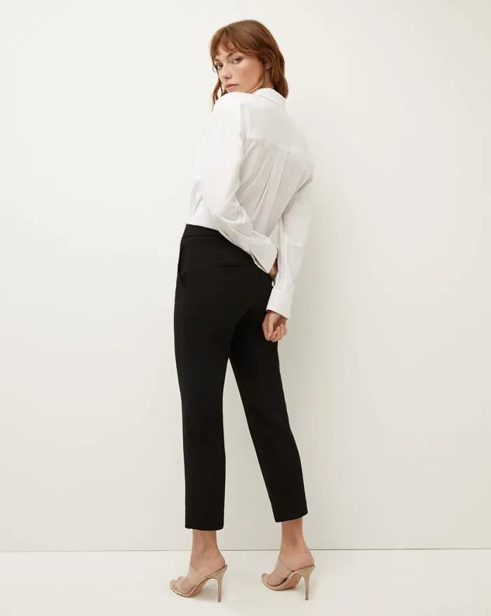 Pants Shop Veronica Beard Renzo Pant Black With Gold Buttons