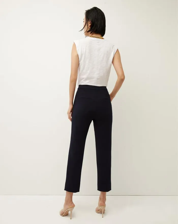 Pants Shop Veronica Beard Renzo Pant Black With Gold Buttons