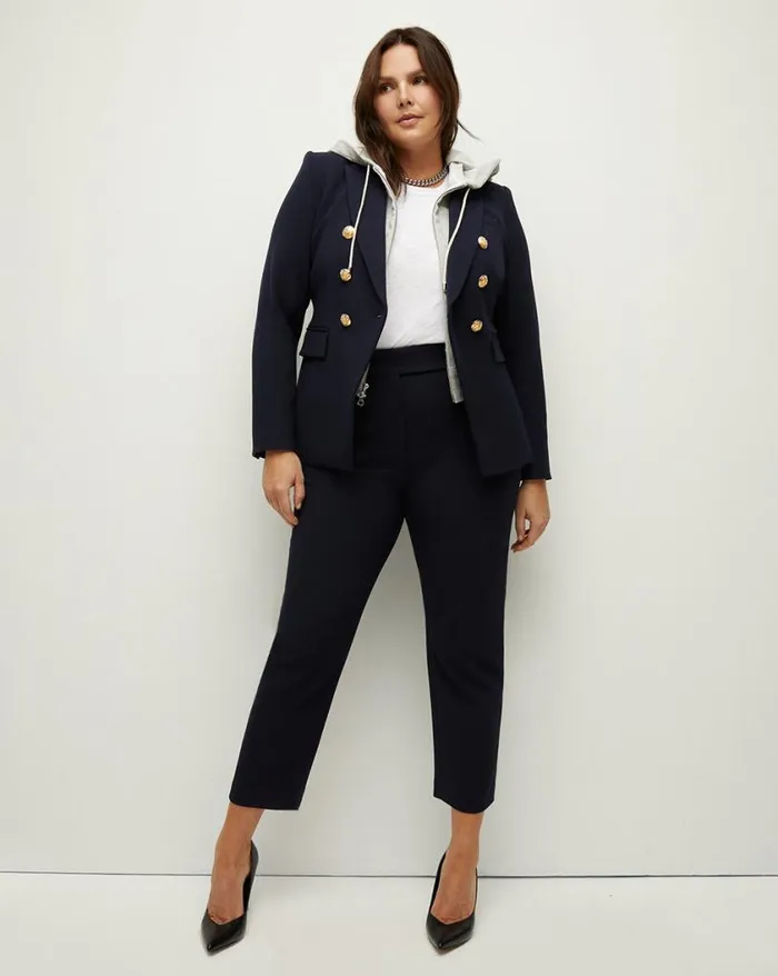 Pants Shop Veronica Beard Renzo Pant Black With Gold Buttons