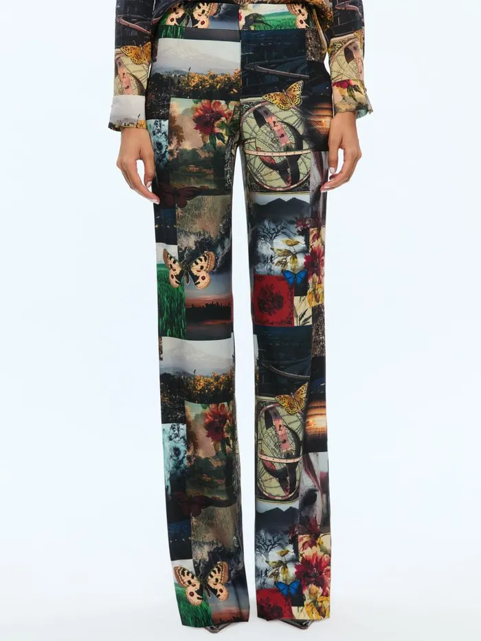Pants Women Alice Olivia LIVI LOW RISE TROUSER Eco Fusion
