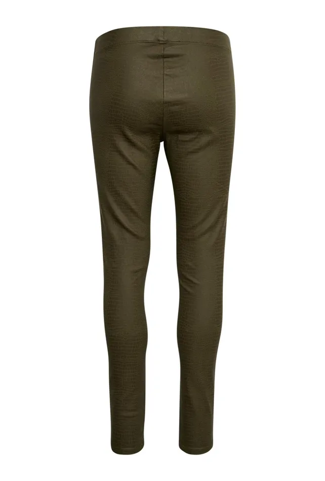 Pants Women CULTURE CUbettine Croco Leggings Burnt Olive Croco