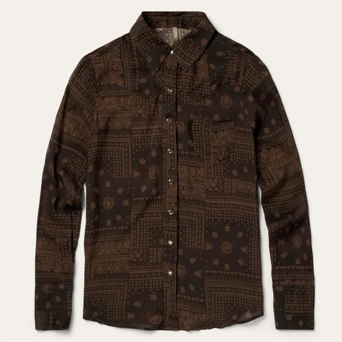 Patchwork Bandana Print Shirt Patchwork Bandana Print Shirt Women Stetson Western Shirts Patchwork Bandana Print Shirt Patchwork Bandana Print Shirt Women Stetson Western Shirts