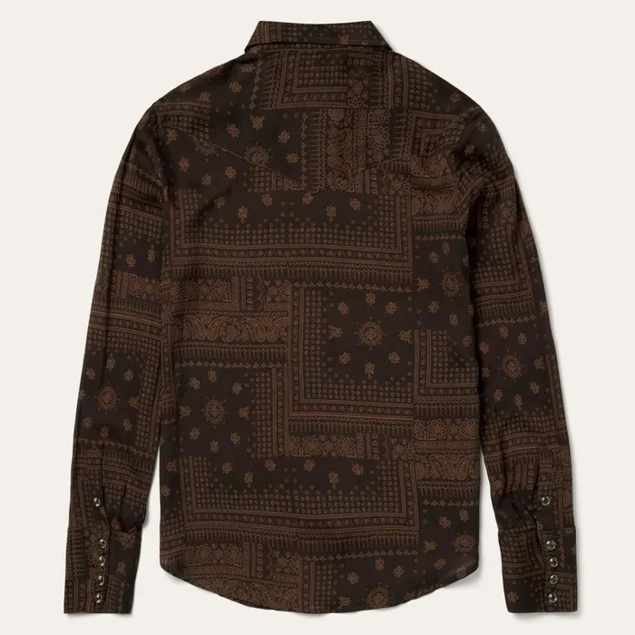 Patchwork Bandana Print Shirt Patchwork Bandana Print Shirt Women Stetson Western Shirts