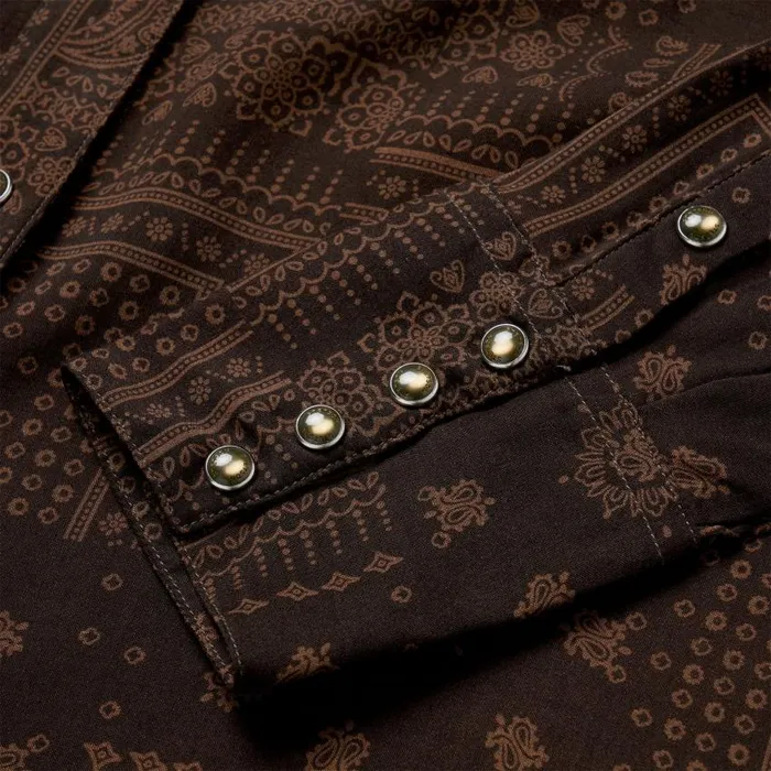 Patchwork Bandana Print Shirt Patchwork Bandana Print Shirt Women Stetson Western Shirts