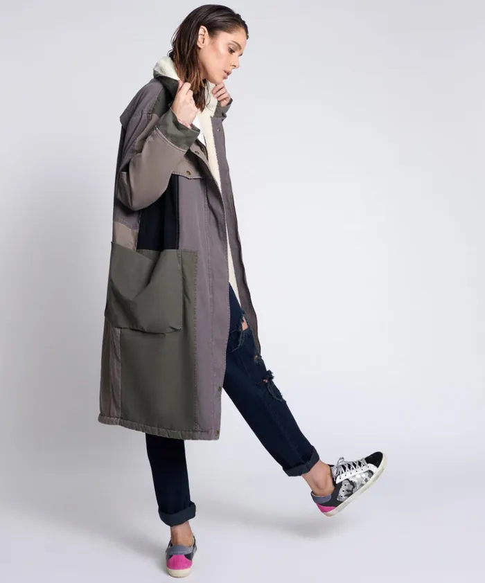 PATCHWORK UTILITY DEFENDER COAT Women One Teaspoon Jackets PATCHWORK UTILITY DEFENDER COAT Women One Teaspoon Jackets