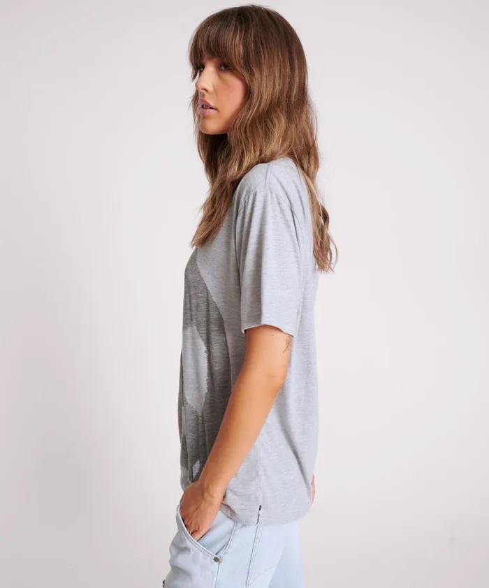 PEACE BURNOUT BASKETBALL TEE Women One Teaspoon Tees and Tanks PEACE BURNOUT BASKETBALL TEE Women One Teaspoon Tees and Tanks
