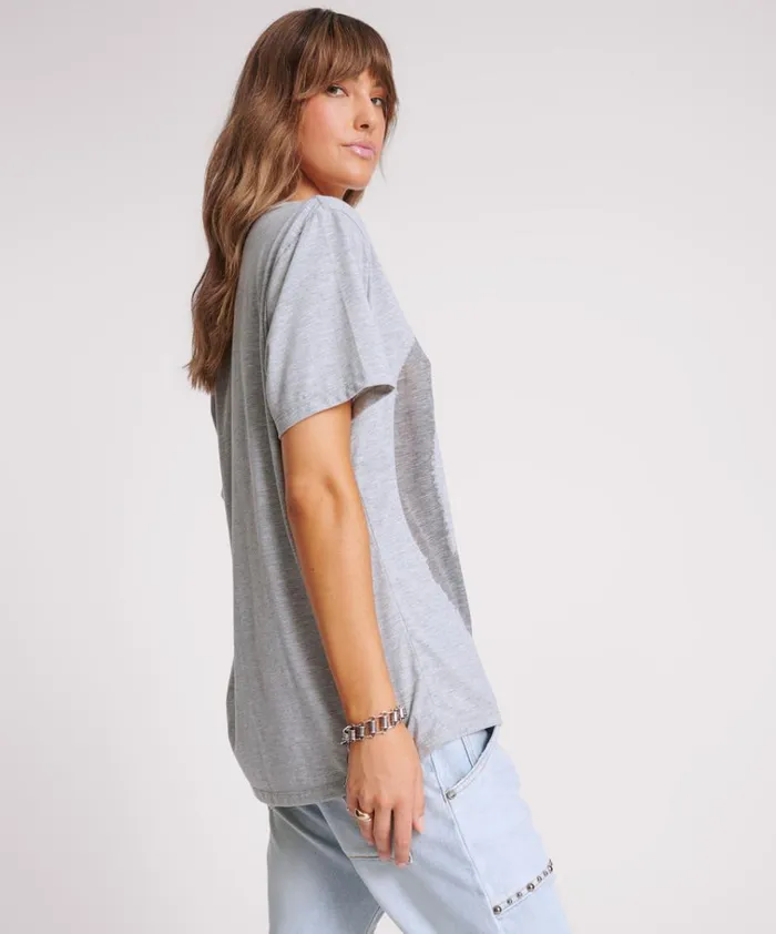 PEACE BURNOUT BASKETBALL TEE Women One Teaspoon Tees and Tanks PEACE BURNOUT BASKETBALL TEE Women One Teaspoon Tees and Tanks