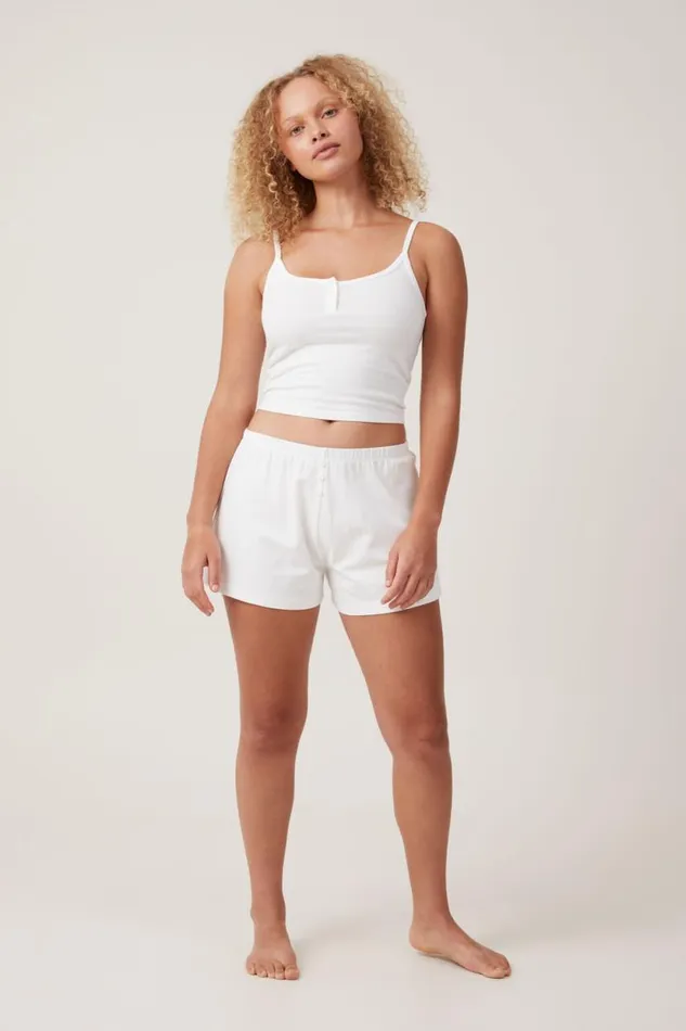 Peached Jersey Short Coconut Milk Women Cotton On Shorts
