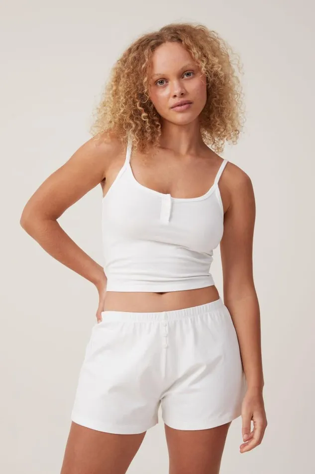 Peached Jersey Short Coconut Milk Women Cotton On Shorts
