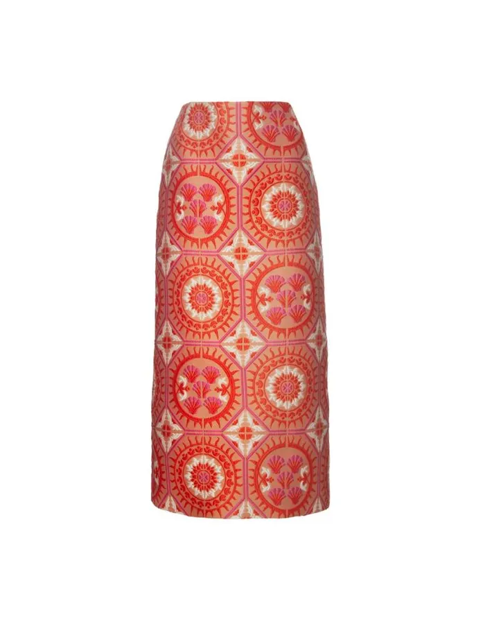 Pencil Skirt Sun Orange Women La Double J Skirts Pencil Skirt Sun Orange Women La Double J Skirts