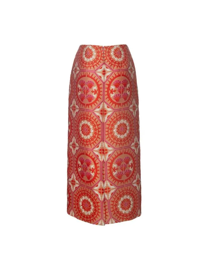 Pencil Skirt Sun Orange Women La Double J Skirts Pencil Skirt Sun Orange Women La Double J Skirts