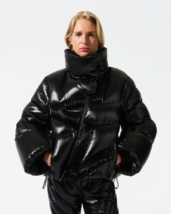 Perfect Moment Jackets Ariel Down Bomber Jacket Black Liquid 8211 Women
