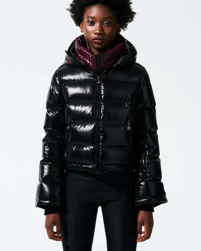 Perfect Moment Jackets Polar Flare Down Jacket Black Cire 8211 Women