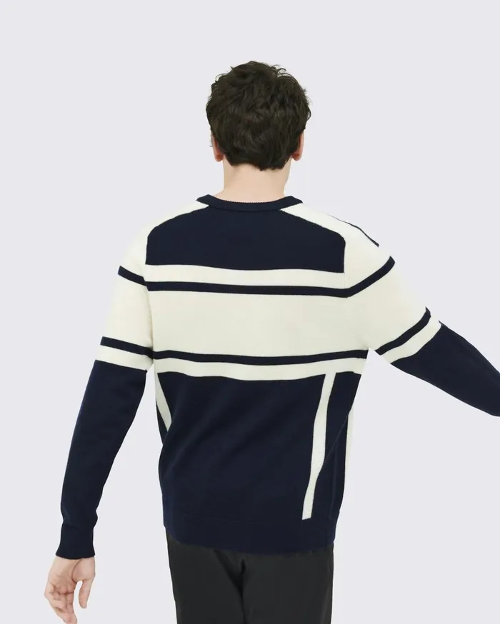 Perfect Moment Knitwear Ski Merino Wool Sweater Navy 8211 Men