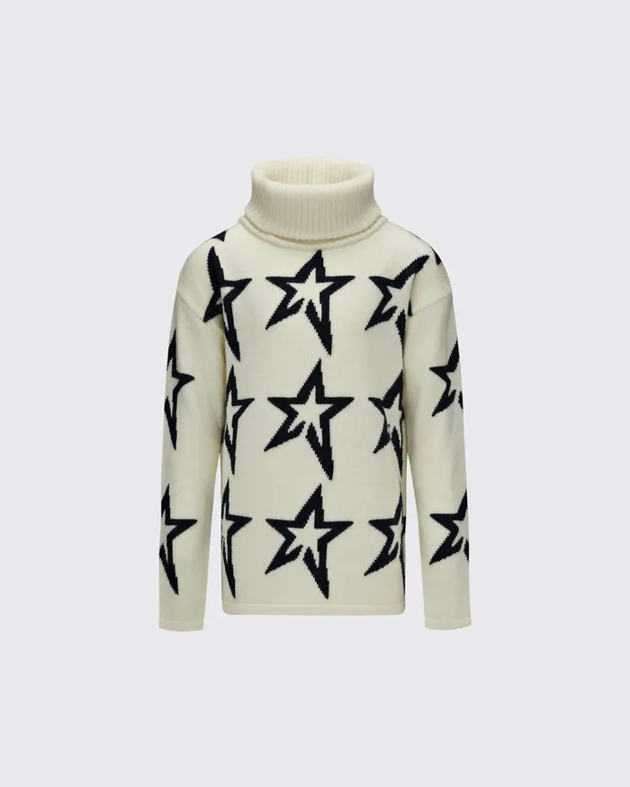 Perfect Moment Knitwear Star Dust Merino Wool Sweater Snow White 8211 Kids