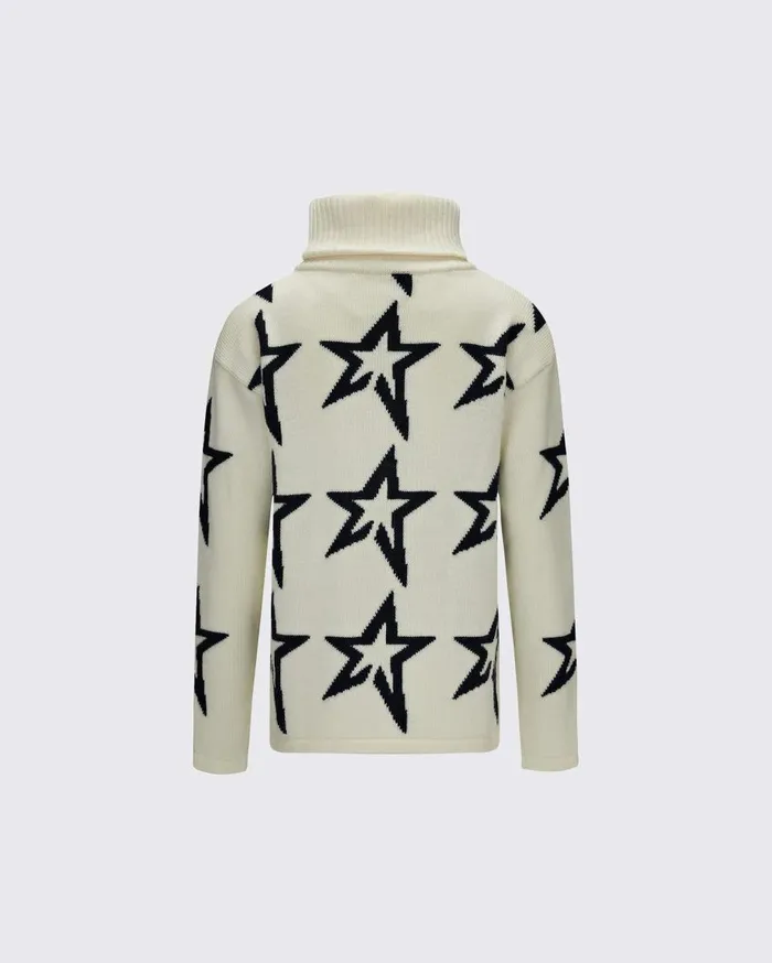 Perfect Moment Knitwear Star Dust Merino Wool Sweater Snow White 8211 Kids