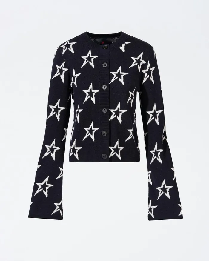 Perfect Moment Tops Chalet Merino Wool Cardigan Navy 8211 Women