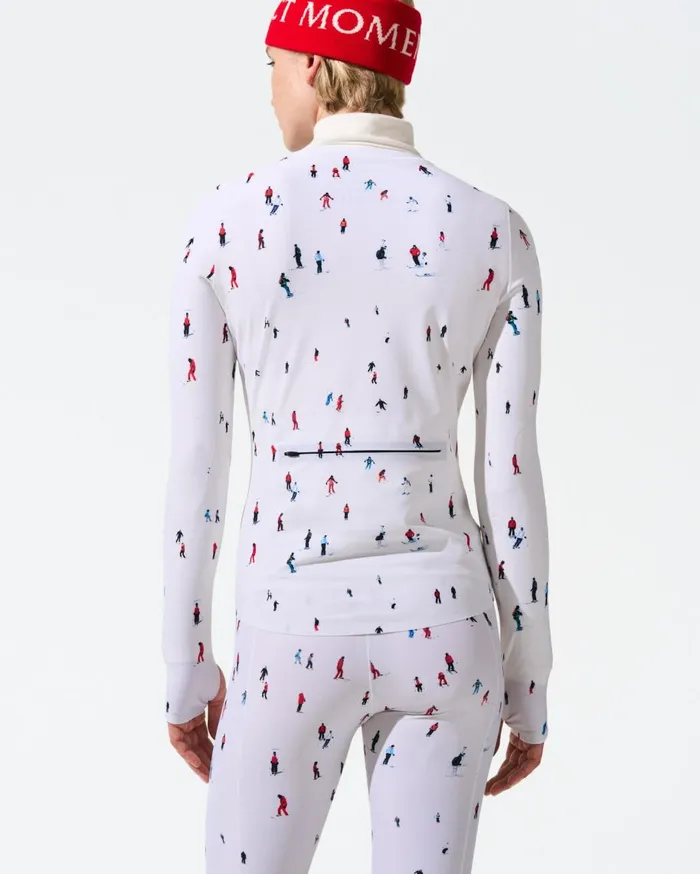 Perfect Moment Tops PM X Dede Johnston Compression Base Layer Top Dede Ski Print 8211 Women