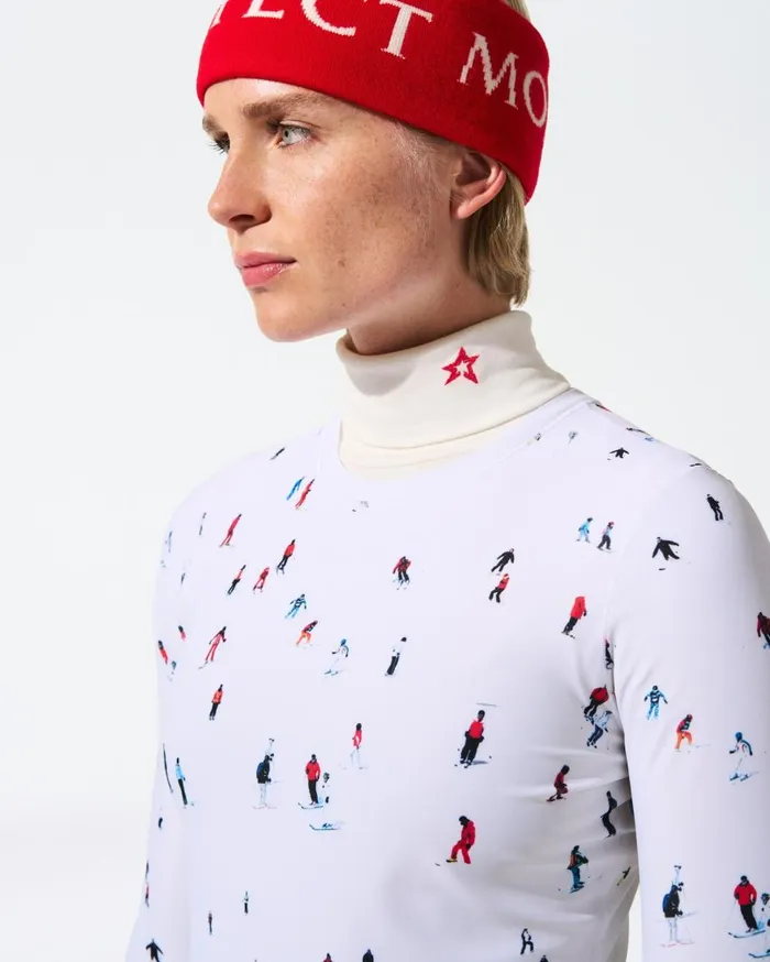 Perfect Moment Tops PM X Dede Johnston Compression Base Layer Top Dede Ski Print 8211 Women