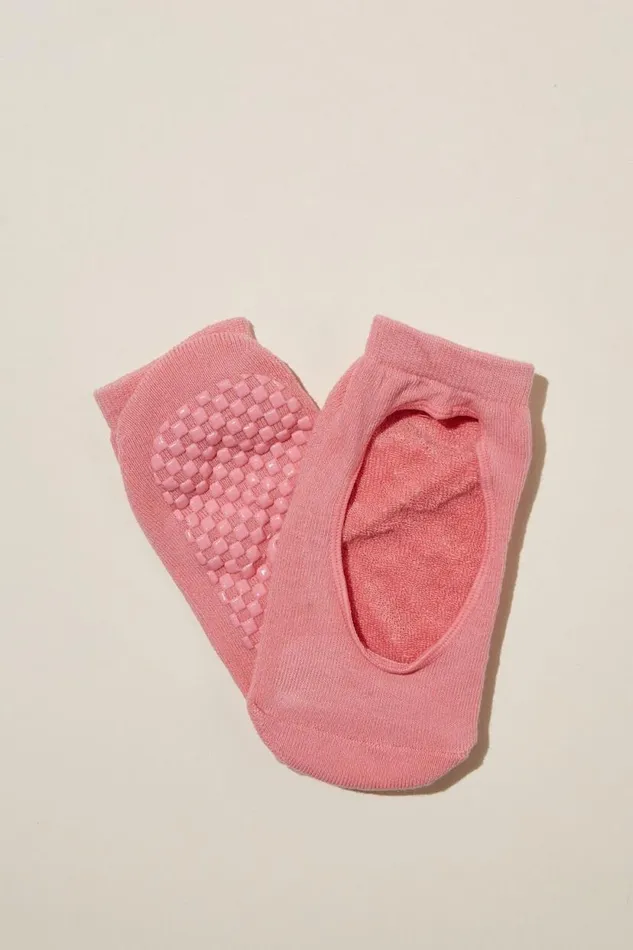 Performance Plie Sock Radiant Raspberry Women Cotton On Accessories