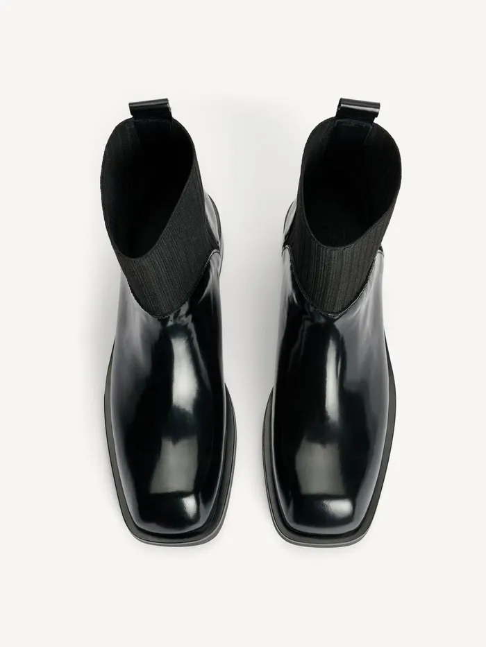 Perlla Leather Boots Black Women By Malene Birger Shoes