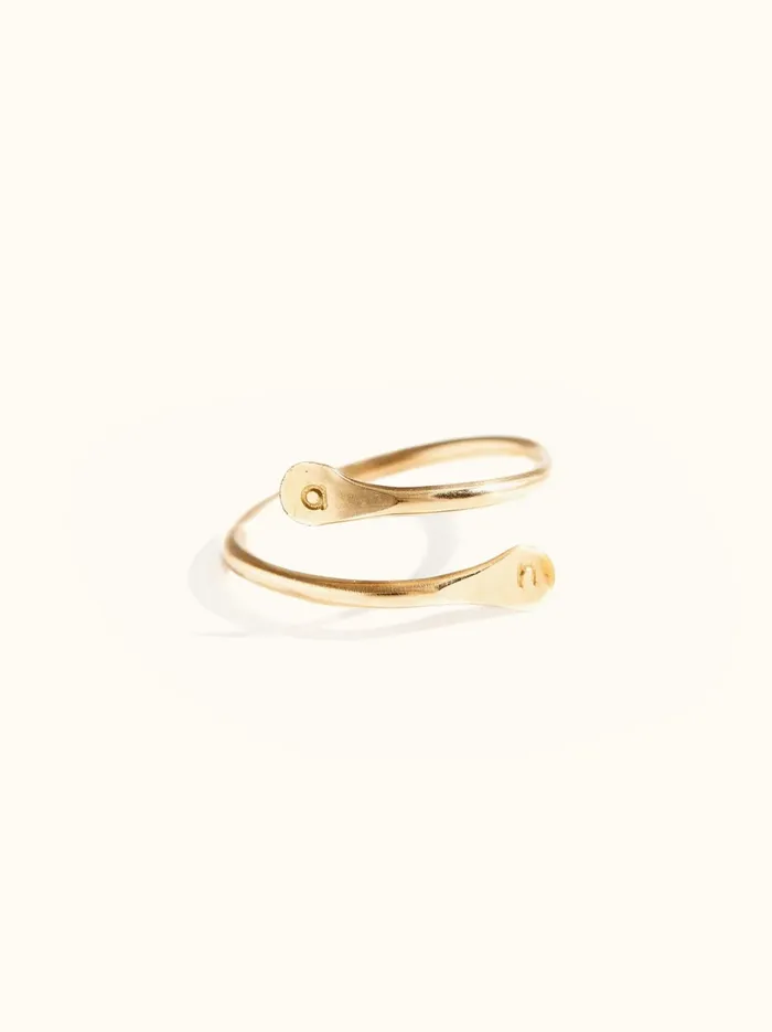 Personalized Cuff Ring 14k Goldfilled Women Personalized Jewelry Able