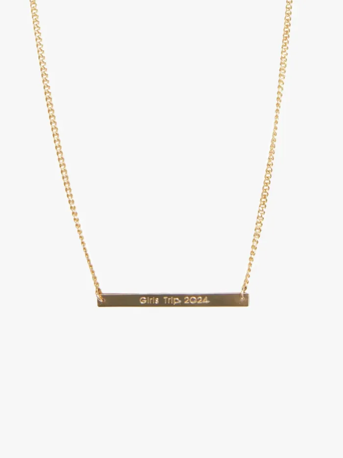 Personalized Curb Chain Necklace 14k Goldfilled Women Necklaces Able