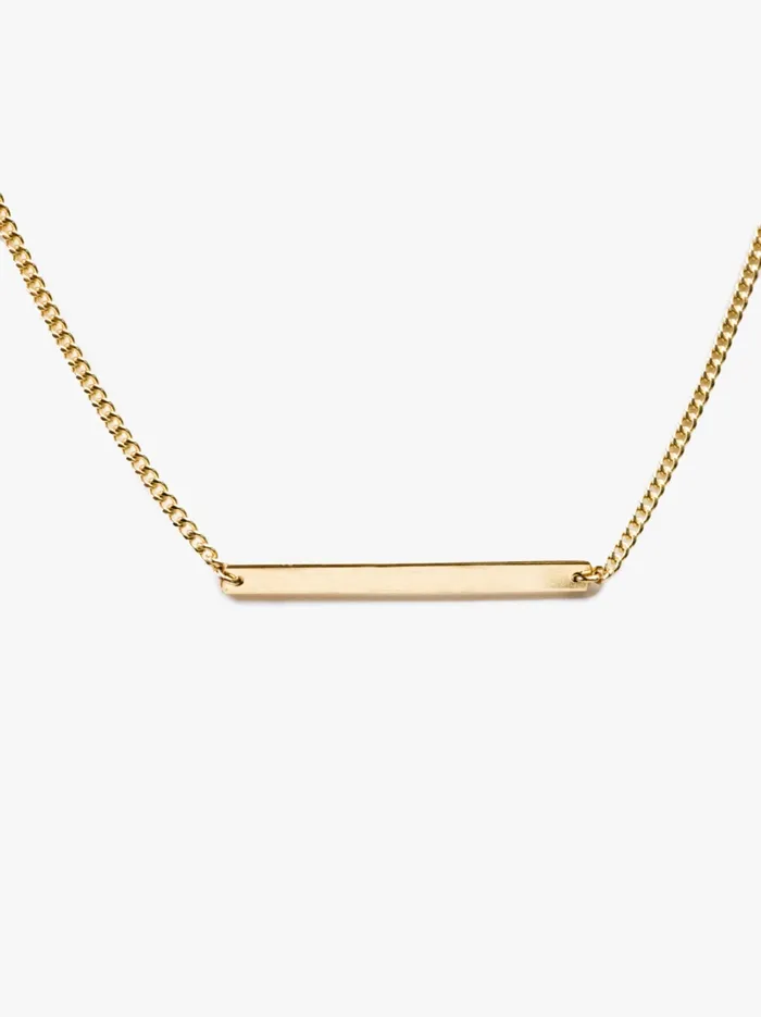 Personalized Curb Chain Necklace 14k Goldfilled Women Necklaces Able