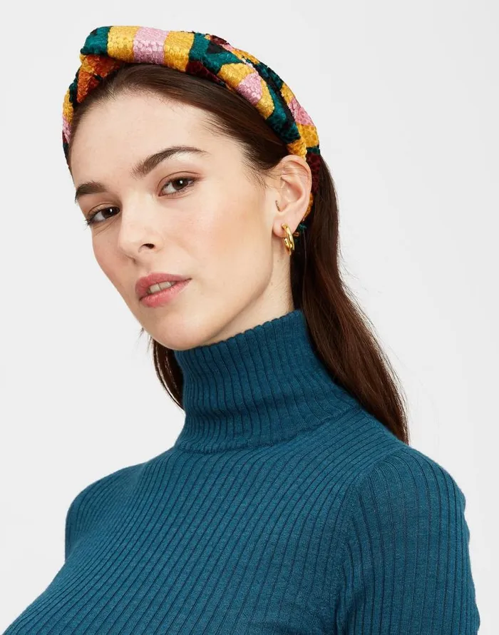 Pinup Headband Arcturus Blue Petrol Women La Double J Hair Accessories Pinup Headband Arcturus Blue Petrol Women La Double J Hair Accessories