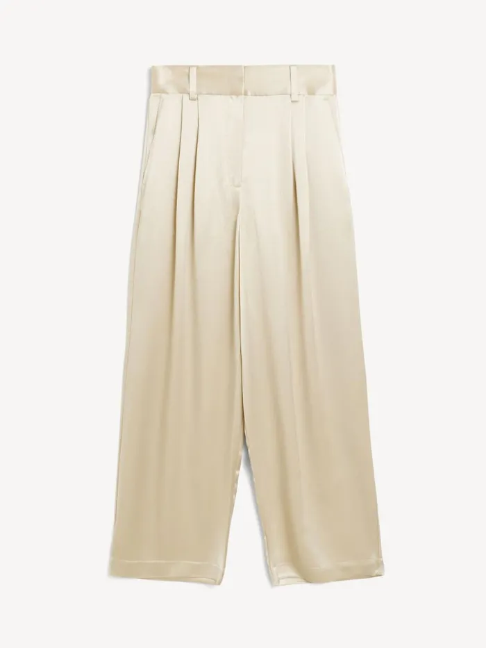 Piscali WideLeg Trousers Oyster Gray Women By Malene Birger Trousers