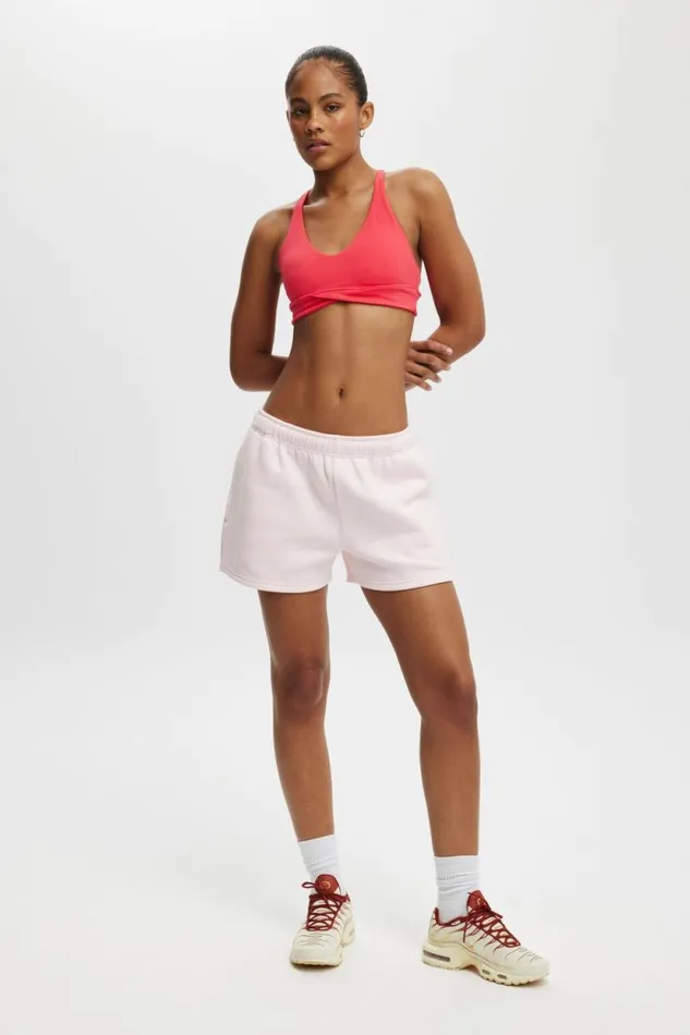 Plush Essential Gym Short Cherry Dream Women Cotton On Sweats and Hoodies