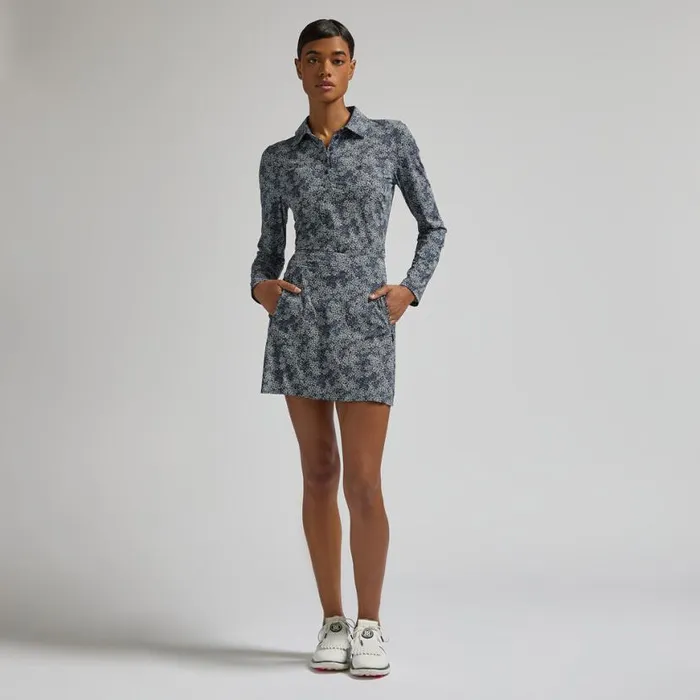 Polos and Shirts Women GFORE HYDRANGEA SILKY TECH NYLON LONG SLEEVE POLO Twilight Polos and Shirts Women GFORE HYDRANGEA SILKY TECH NYLON LONG SLEEVE POLO Twilight