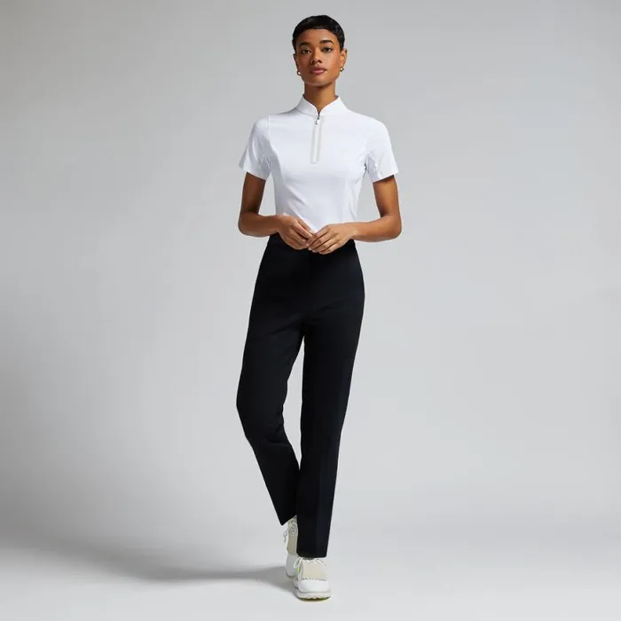 Polos and Shirts Women GFORE INTERLOCK QUARTER ZIP SHORT SLEEVE PULLOVER Snow Polos and Shirts Women GFORE INTERLOCK QUARTER ZIP SHORT SLEEVE PULLOVER Snow