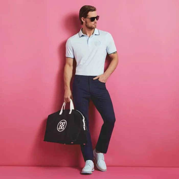 Polos Men GFORE CIRCLE G039S EMBOSSED TECH JERSEY BANDED SLEEVE POLO Daybreak Polos Men GFORE CIRCLE G039S EMBOSSED TECH JERSEY BANDED SLEEVE POLO Daybreak