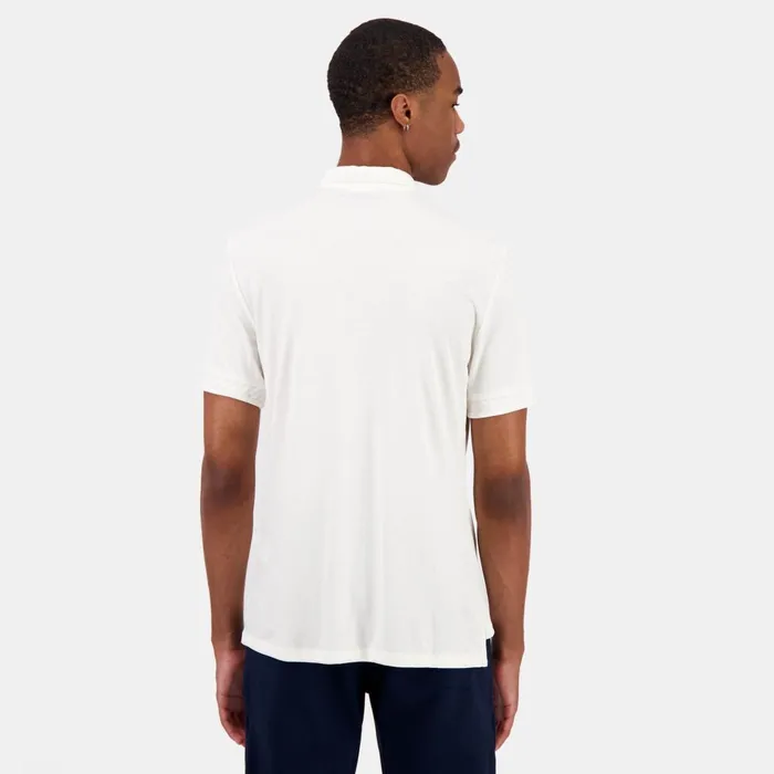 Polos Shirts Men Le Coq Sportif Coq D039or Shirt Manches Courtes Marshmallow